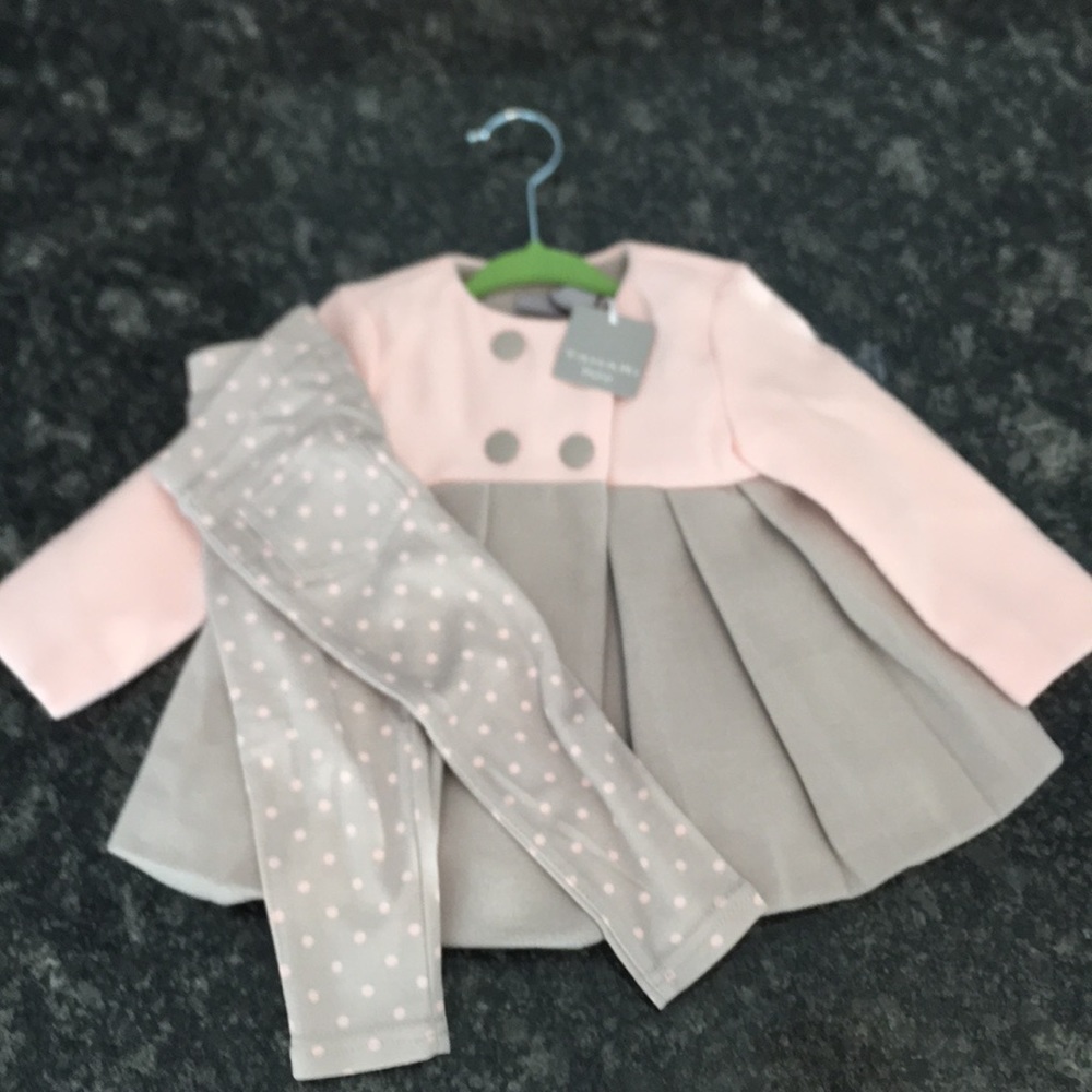 NWT Tahari baby coat and leggings
